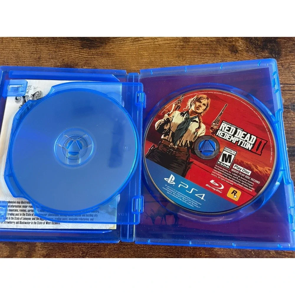 Red Dead Redemption 2 (Sony PlayStation 4, PS4, 2018) Complete In Box 2 Disk
